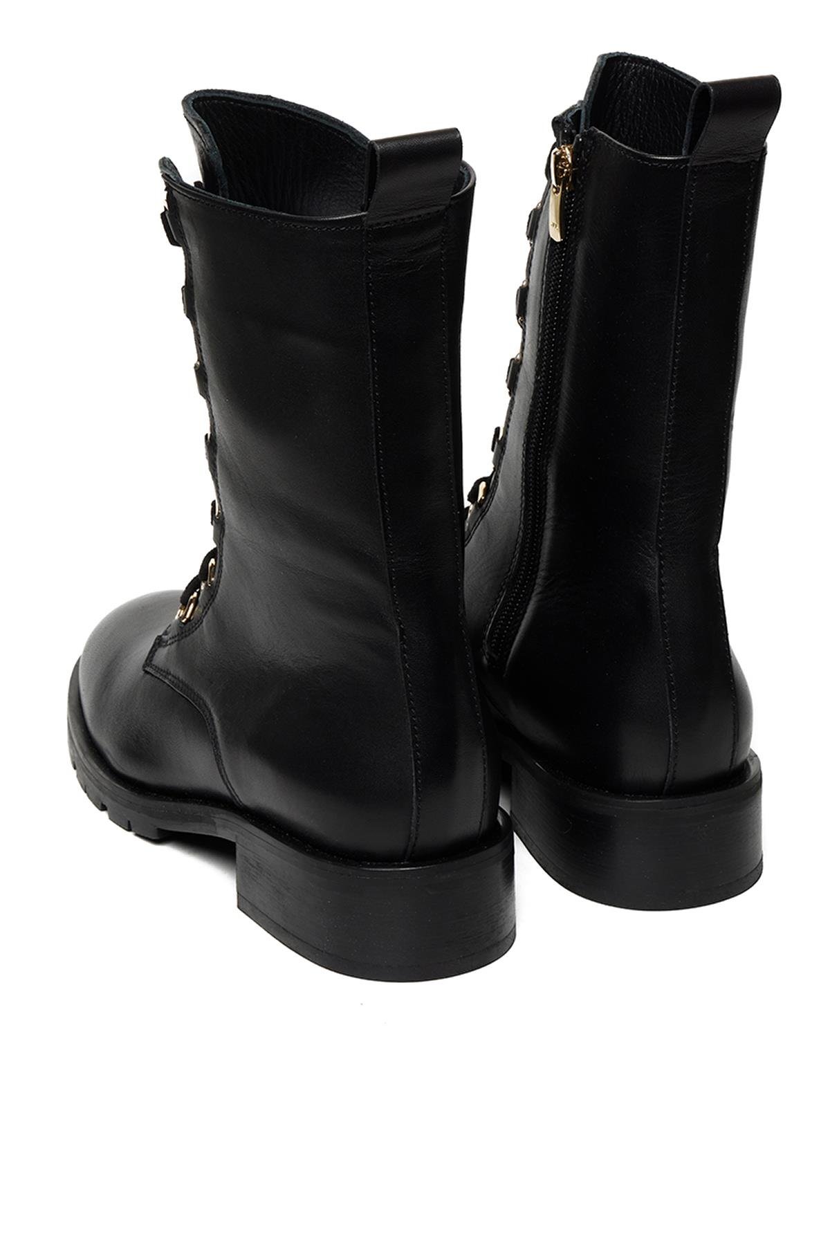 Bestello Bağcıklı Termo Taban Düz Bot 332-9080 Kadın Bot332-9080_SIYAH_36Casual Boots