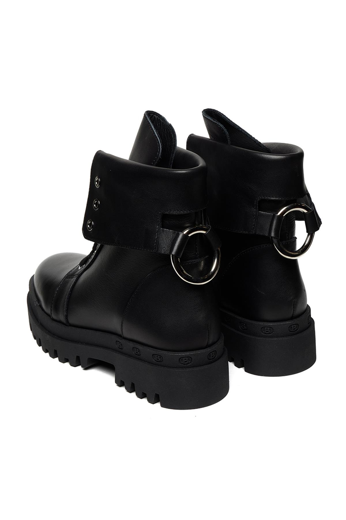 Bestello Bağcıklı Termo Taban Düz Bot 332-8070 Kadın Bot332-8070_SIYAH_36Casual Boots