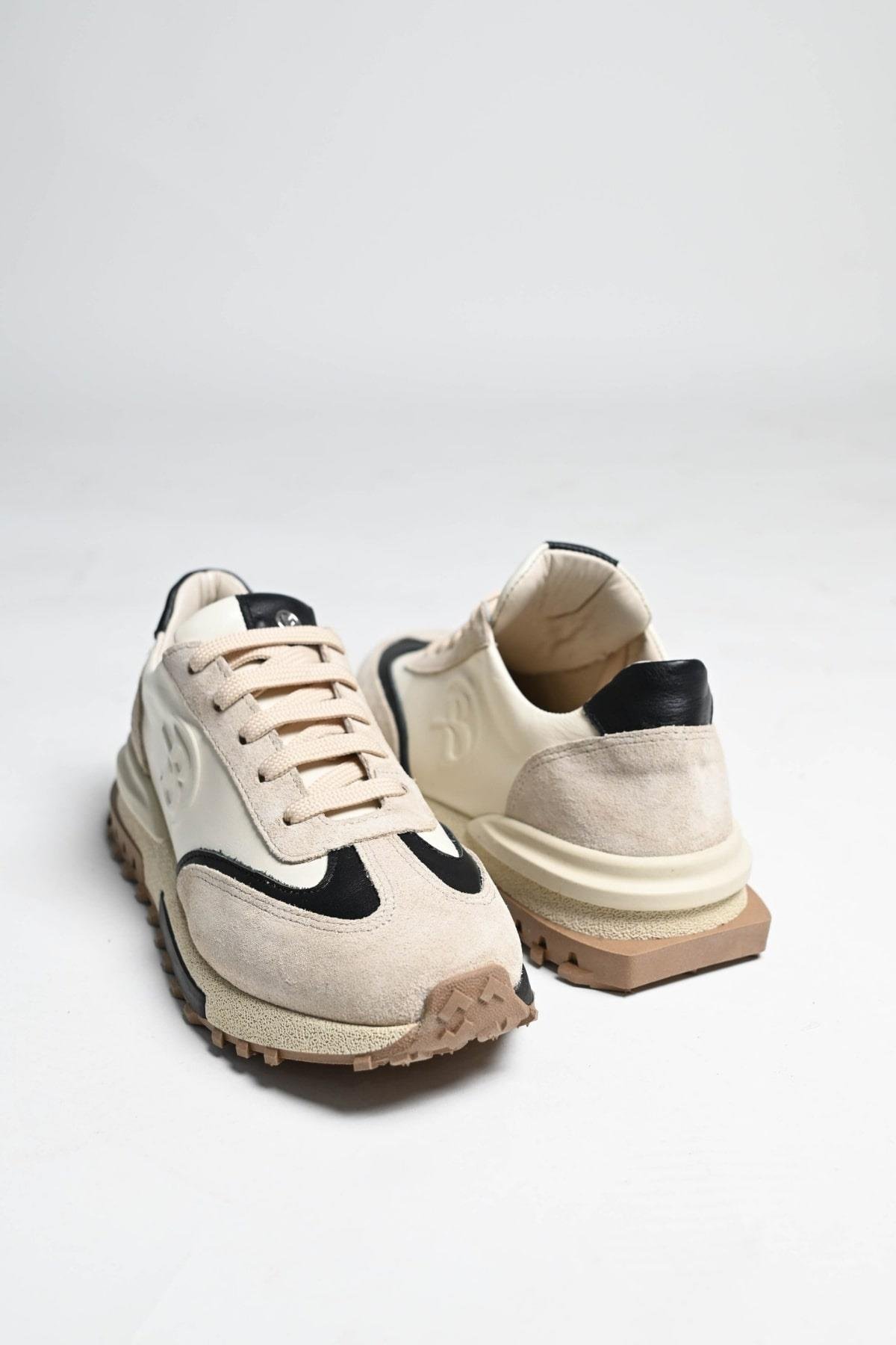 Bestello Bağcıklı Termo Taban Hakiki Deri Sneaker 101-24614-08 Kadın Ayakkabı101-24614-08_BEJ_36Sneaker