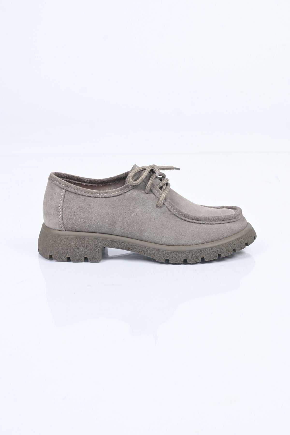 Bestello Bağcıklı Termo Taban Hakiki Deri Loafer 345-4247 Kadın Ayakkabı345-4247_VIZON SUET_36Loafers & Moccasins 