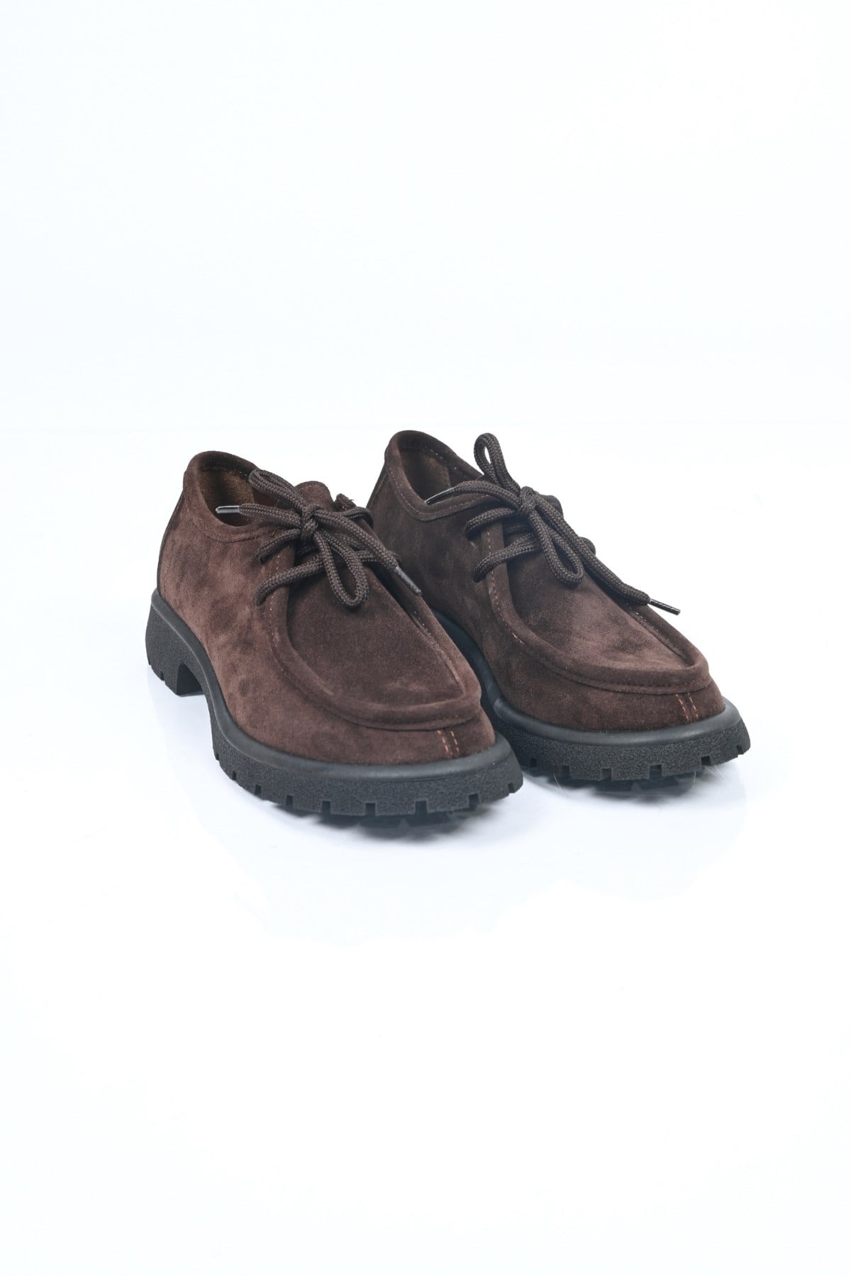 Bestello Bağcıklı Termo Taban Hakiki Deri Loafer 345-4247 Kadın Ayakkabı345-4247_KAHVE SUET_36Loafers & Moccasins 