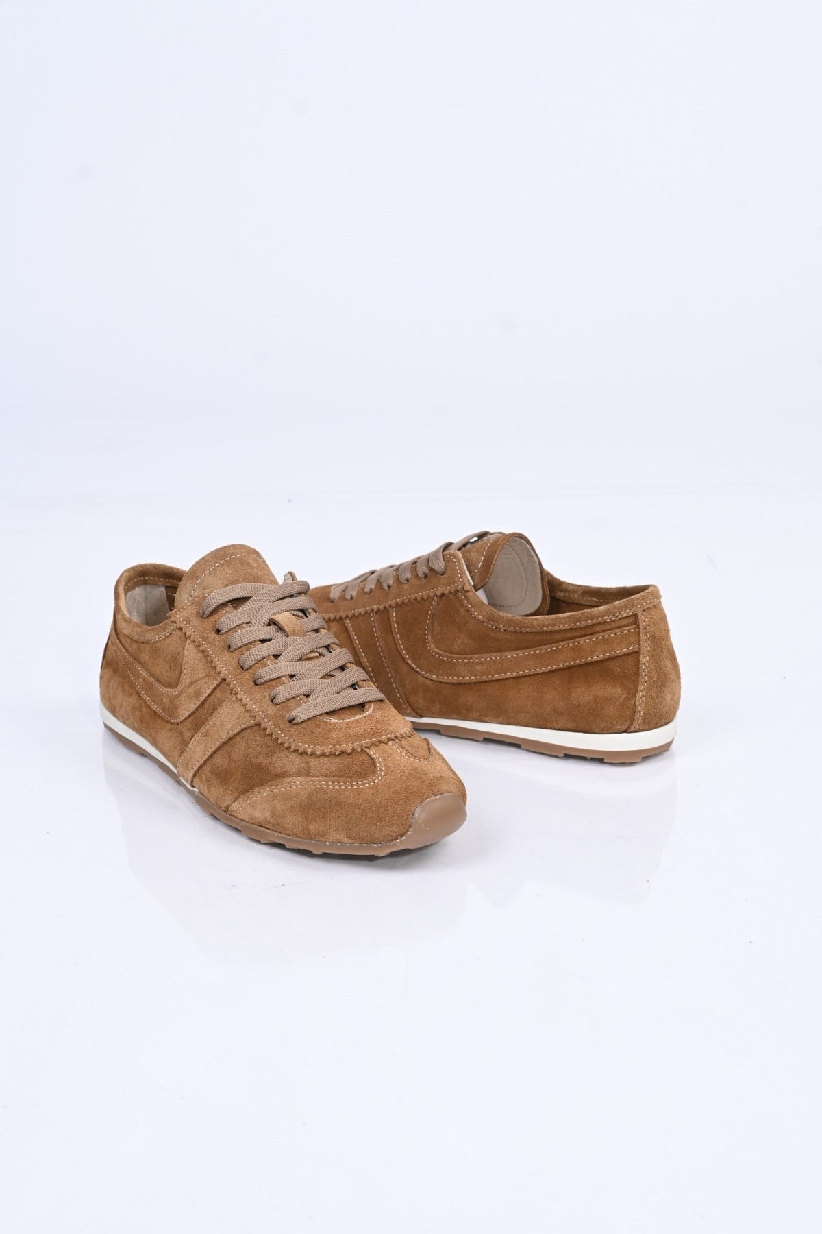 Bestello Bağcıklı Termo Taban Hakiki Deri Sneaker 341-0135 Kadın Ayakkabı341-0135_TARCINSUET_36Sneaker