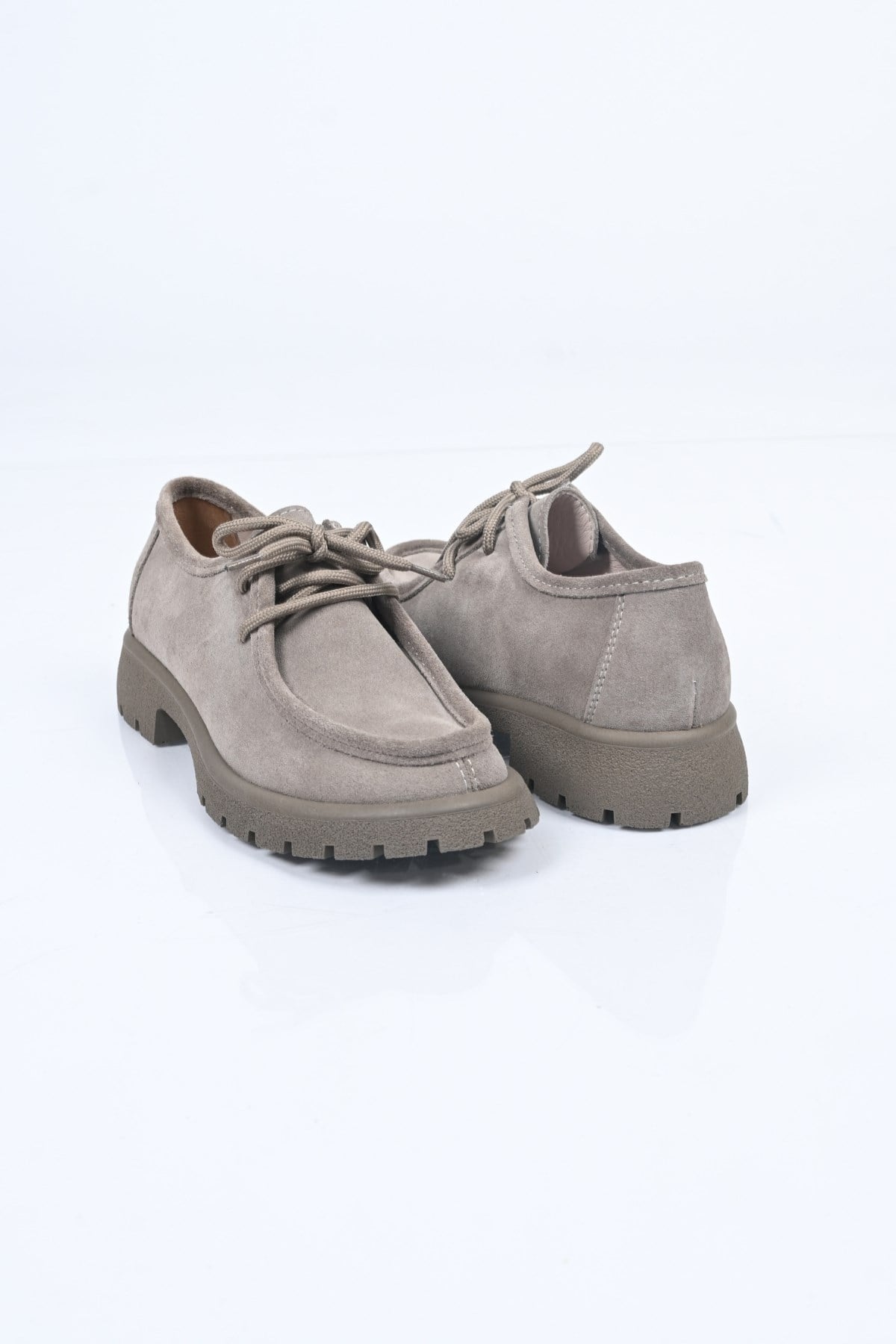Bestello Bağcıklı Termo Taban Hakiki Deri Loafer 345-4247 Kadın Ayakkabı345-4247_VIZON SUET_36Loafers & Moccasins 
