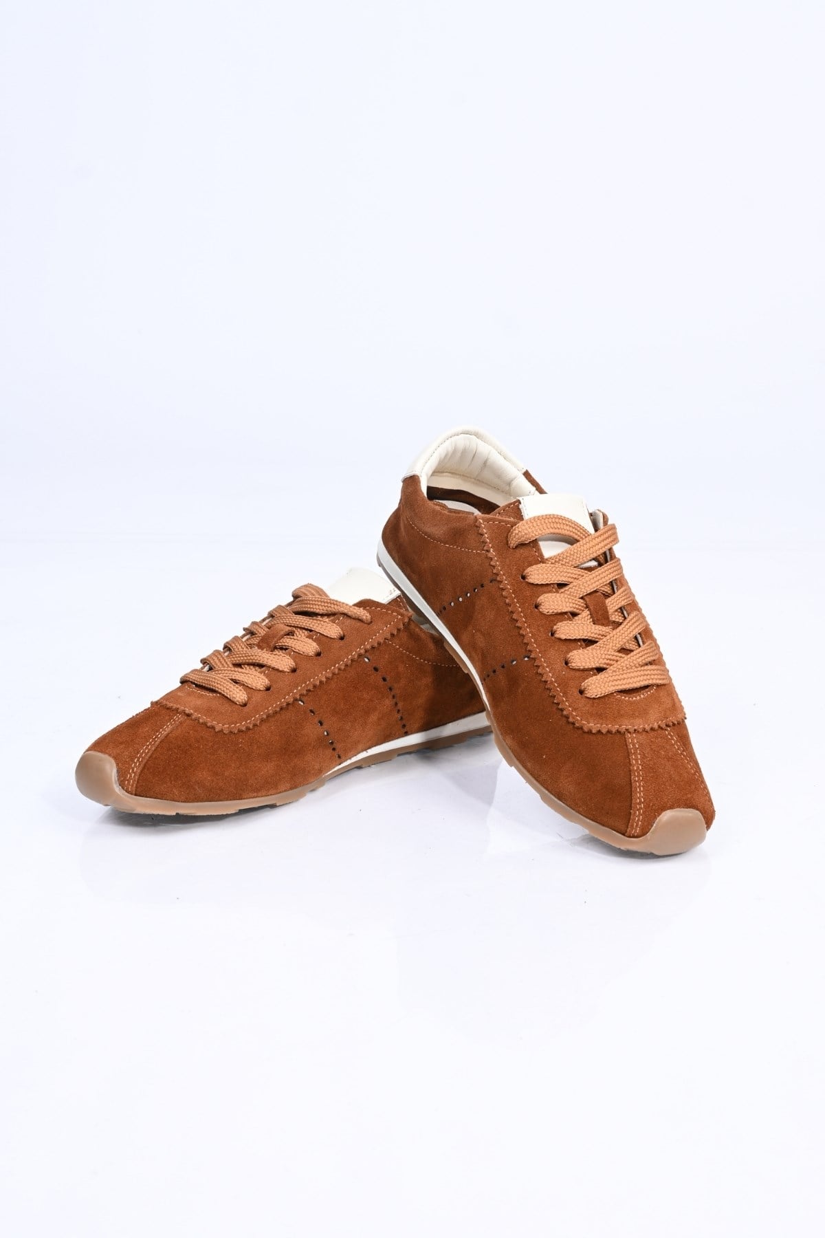 Bestello Bağcıklı Termo Taban Hakiki Deri Sneaker 341-0138 Kadın Ayakkabı341-0138_TABA SUET_36Sneaker