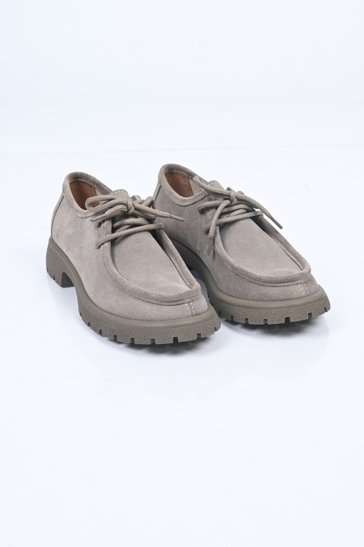 Bestello Bağcıklı Termo Taban Hakiki Deri Loafer 345-4247 Kadın Ayakkabı345-4247_VIZON SUET_36Loafers & Moccasins 