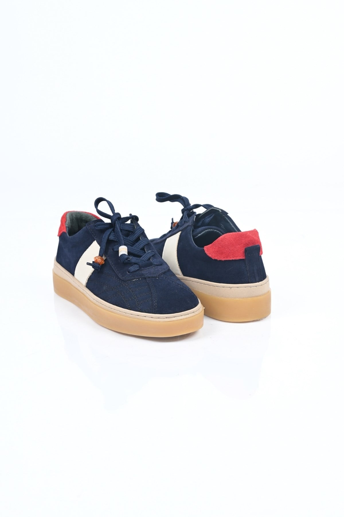 Bestello Bağcıklı Termo Taban Hakiki Deri Sneaker 345-1428 Kadın Ayakkabı345-1428_LACI SUET_36Sneaker