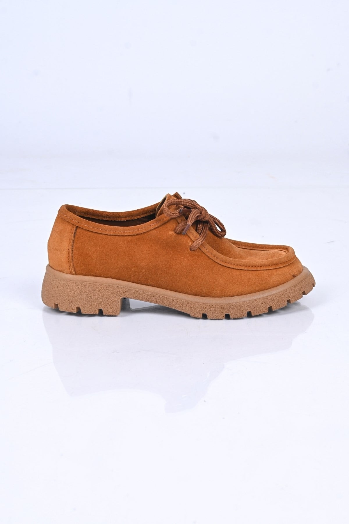 Bestello Bağcıklı Termo Taban Hakiki Deri Loafer 345-4247 Kadın Ayakkabı345-4247_TABA SUET_36Loafers & Moccasins 