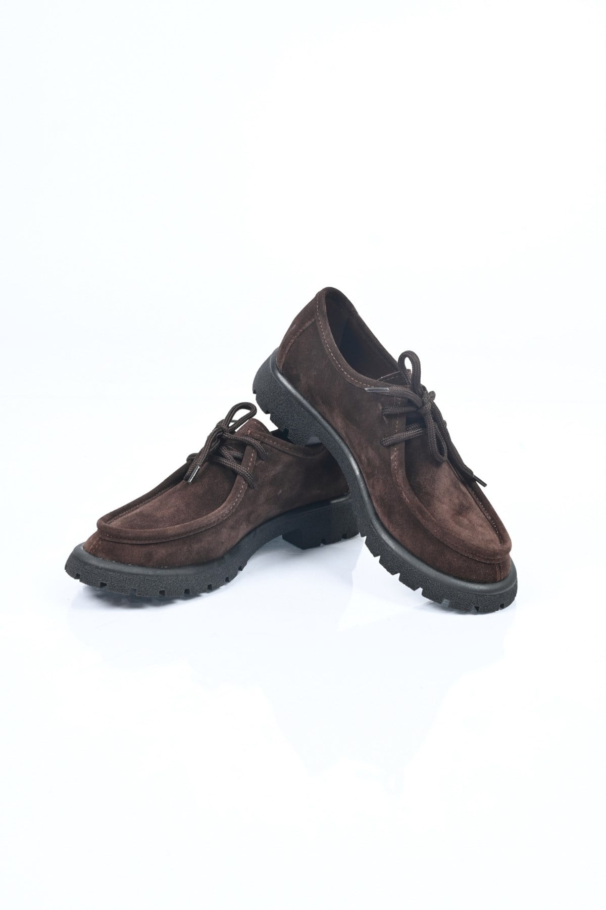 Bestello Bağcıklı Termo Taban Hakiki Deri Loafer 345-4247 Kadın Ayakkabı345-4247_KAHVE SUET_36Loafers & Moccasins 