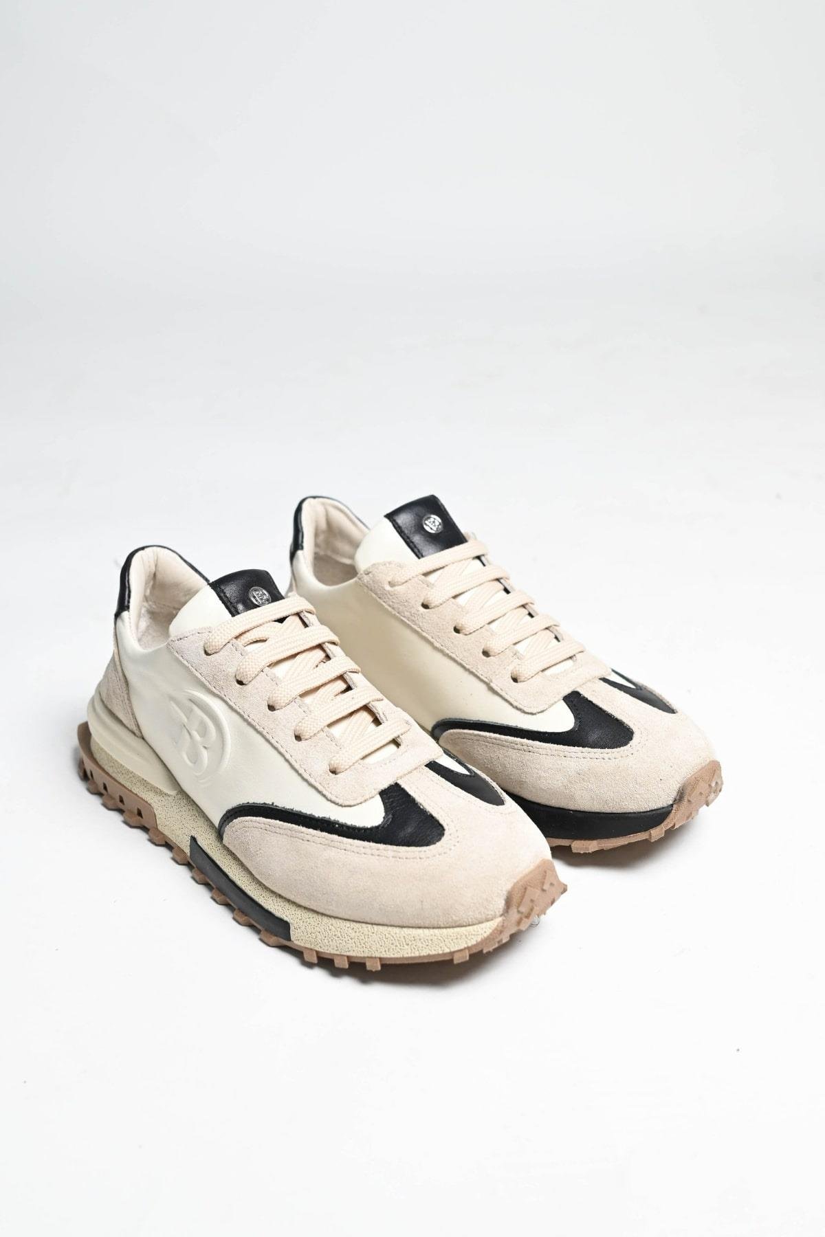 Bestello Bağcıklı Termo Taban Hakiki Deri Sneaker 101-24614-08 Kadın Ayakkabı101-24614-08_BEJ_36Sneaker