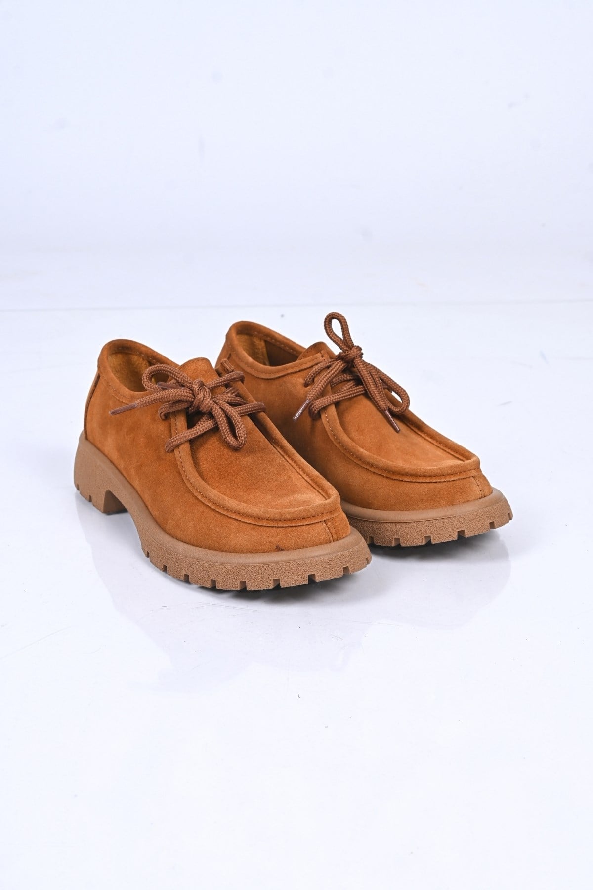 Bestello Bağcıklı Termo Taban Hakiki Deri Loafer 345-4247 Kadın Ayakkabı345-4247_TABA SUET_36Loafers & Moccasins 