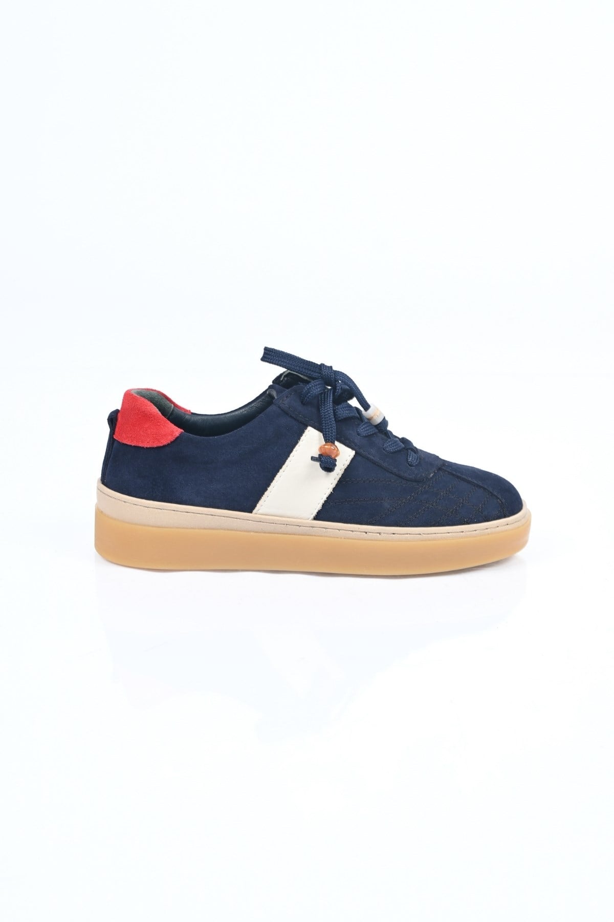 Bestello Bağcıklı Termo Taban Hakiki Deri Sneaker 345-1428 Kadın Ayakkabı345-1428_LACI SUET_36Sneaker