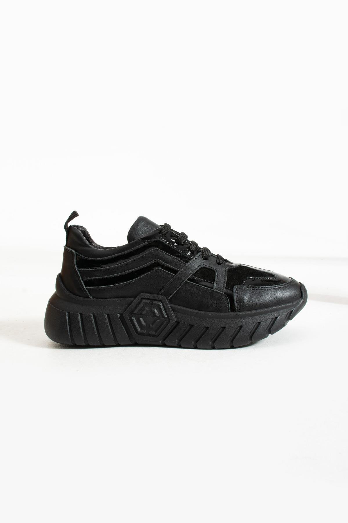 Bestello Bağcıklı Termo Taban Sneaker 331-SUT-03 Kadın Ayakkabı331-SUT-03_SIYAH_36Sneaker