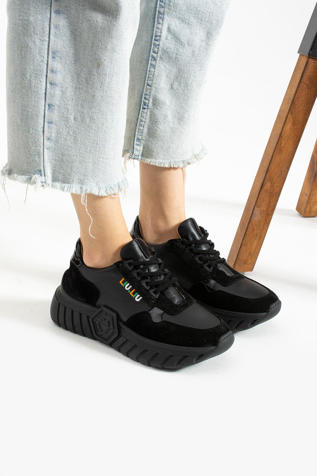 Bestello Bağcıklı Termo Taban Sneaker 331-SUT-30 Kadın Ayakkabı331-SUT-30_SIYAH_36Sneaker