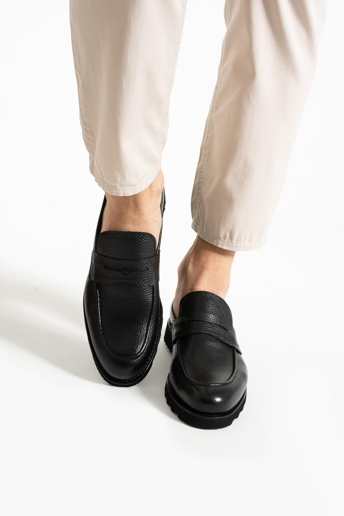 Bestello Bağcıksız Eva Taban Loafer 331-80084 Erkek Ayakkabı331-80084_SIYAH_39Loafer