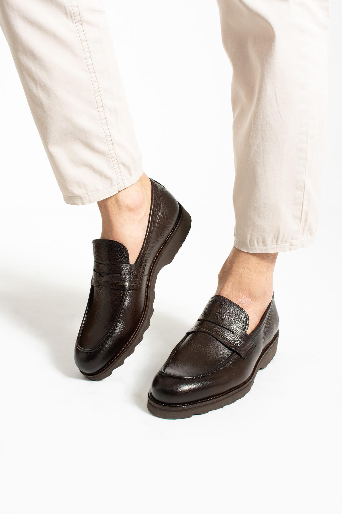 Bestello Bağcıksız Eva Taban Loafer 331-80084 Erkek Ayakkabı331-80084_KAHVE_39Loafer