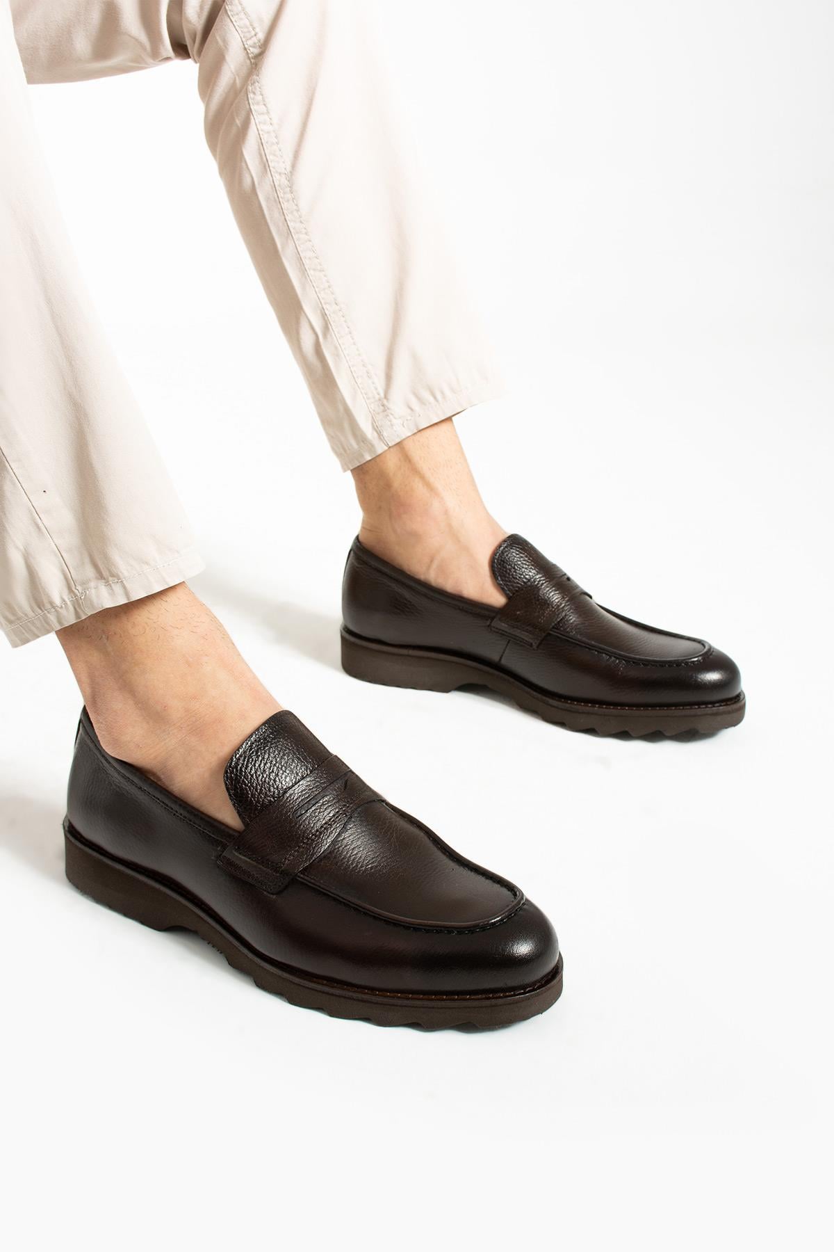 Bestello Bağcıksız Eva Taban Loafer 331-80084 Erkek Ayakkabı331-80084_KAHVE_39Loafer