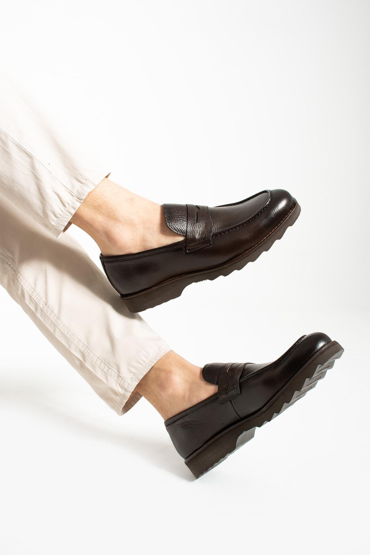 Bestello Bağcıksız Eva Taban Loafer 331-80084 Erkek Ayakkabı331-80084_KAHVE_39Loafer