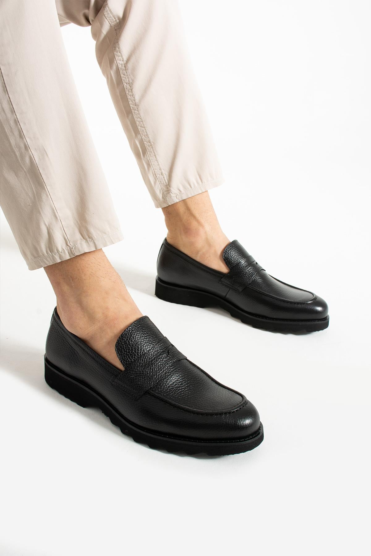 Bestello Bağcıksız Eva Taban Loafer 331-80084 Erkek Ayakkabı331-80084_SIYAH_39Loafer
