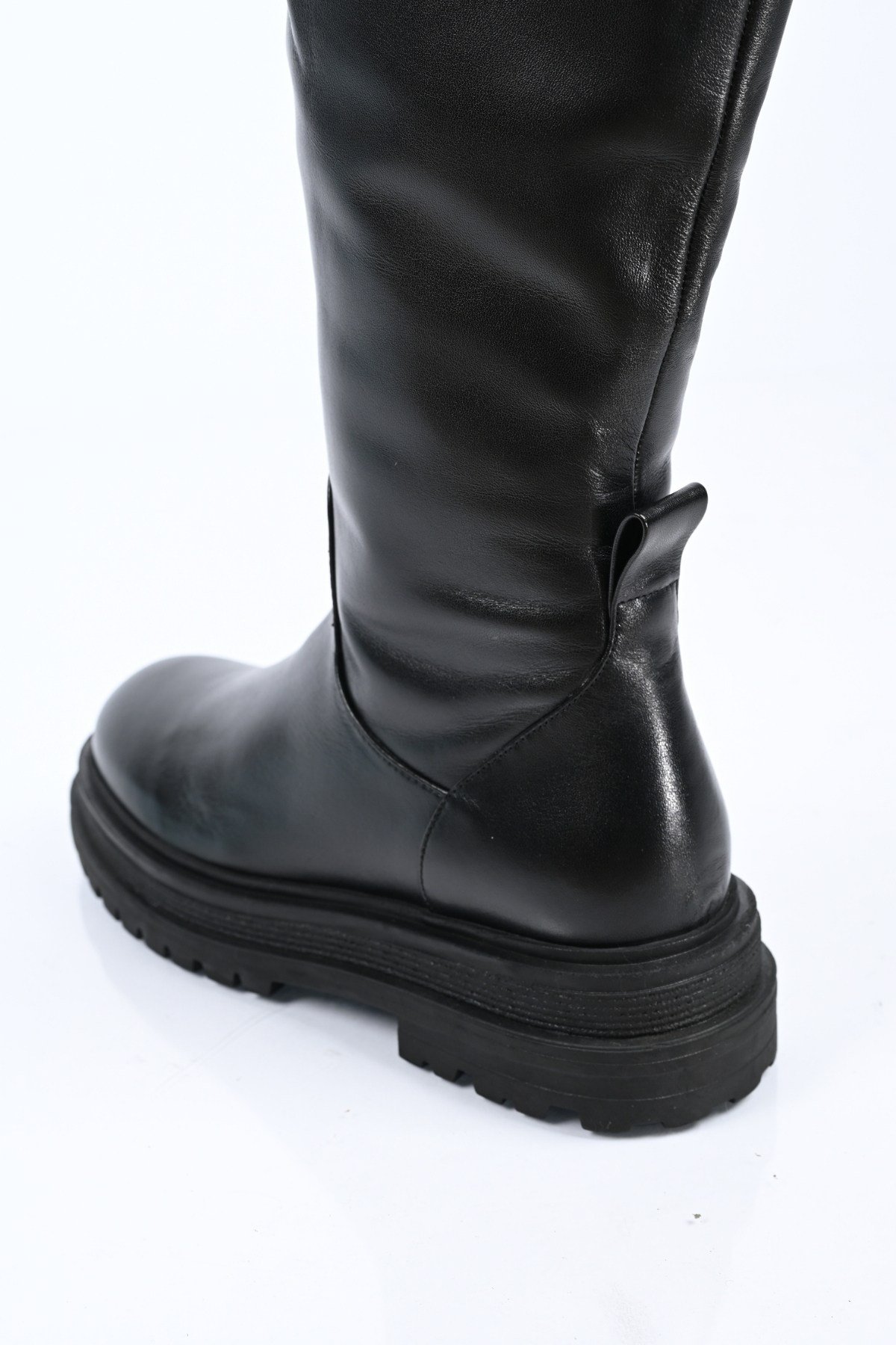 Bestello Bağcıksız Fermuarlı Hakiki Deri Çizme 336-0209 Kadın Çizme336-0209_SIYAH_36High Boots