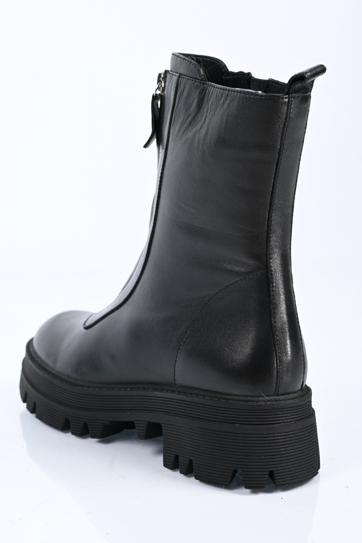 Bestello Bağcıksız Fermuarlı Hakiki Deri Casual Bot 336-0202 Kadın Bot336-0202_SIYAH_36Casual Boots