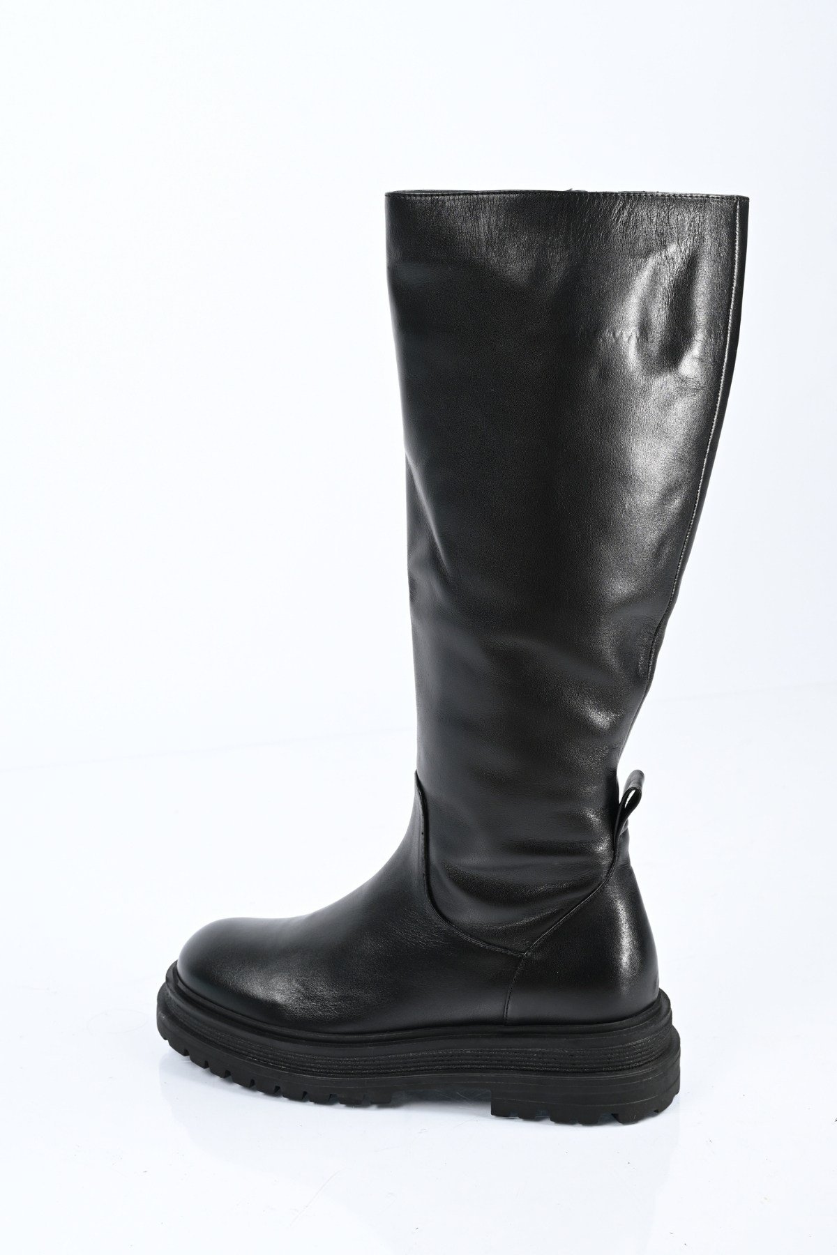 Bestello Bağcıksız Fermuarlı Hakiki Deri Çizme 336-0209 Kadın Çizme336-0209_SIYAH_36High Boots