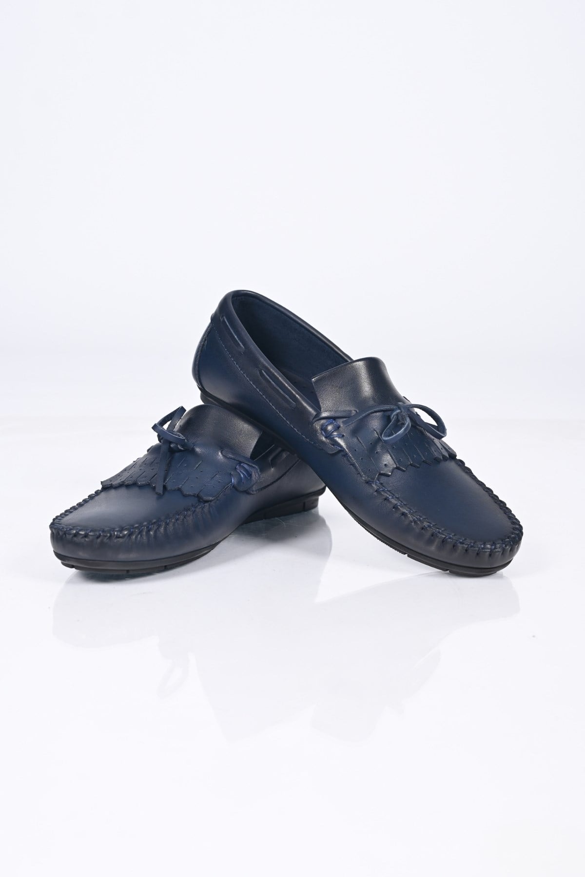 Bestello Bağcıksız Fiyonklu Poliüretan Taban Hakiki Deri Loafer 028-2060-26Y Erkek Ayakkabı028-2060-26Y_LACI_39Loafer