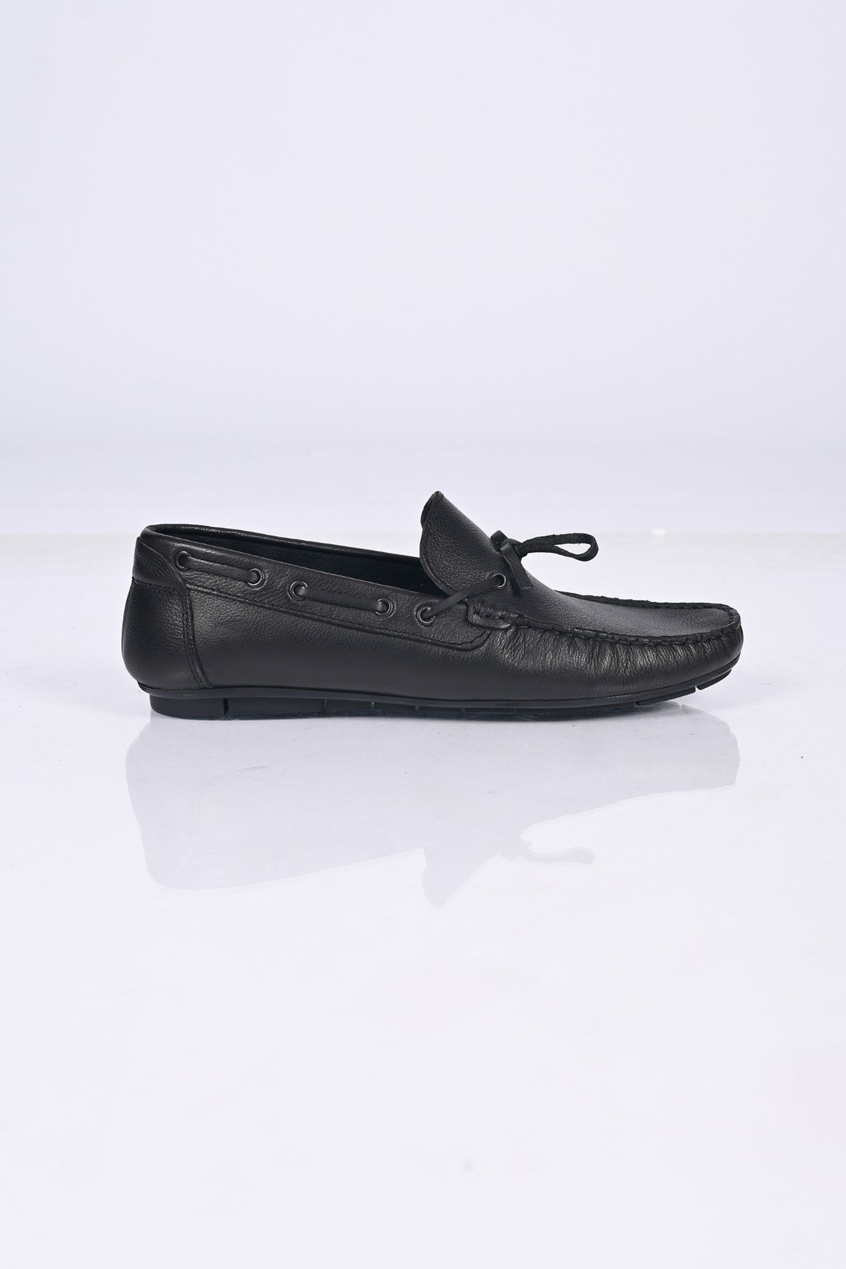 Bestello Bağcıksız Fiyonklu Poliüretan Taban Hakiki Deri Loafer 028-2088-26Y Erkek Ayakkabı028-2088-26Y_SIYAH FLOT_39Loafer