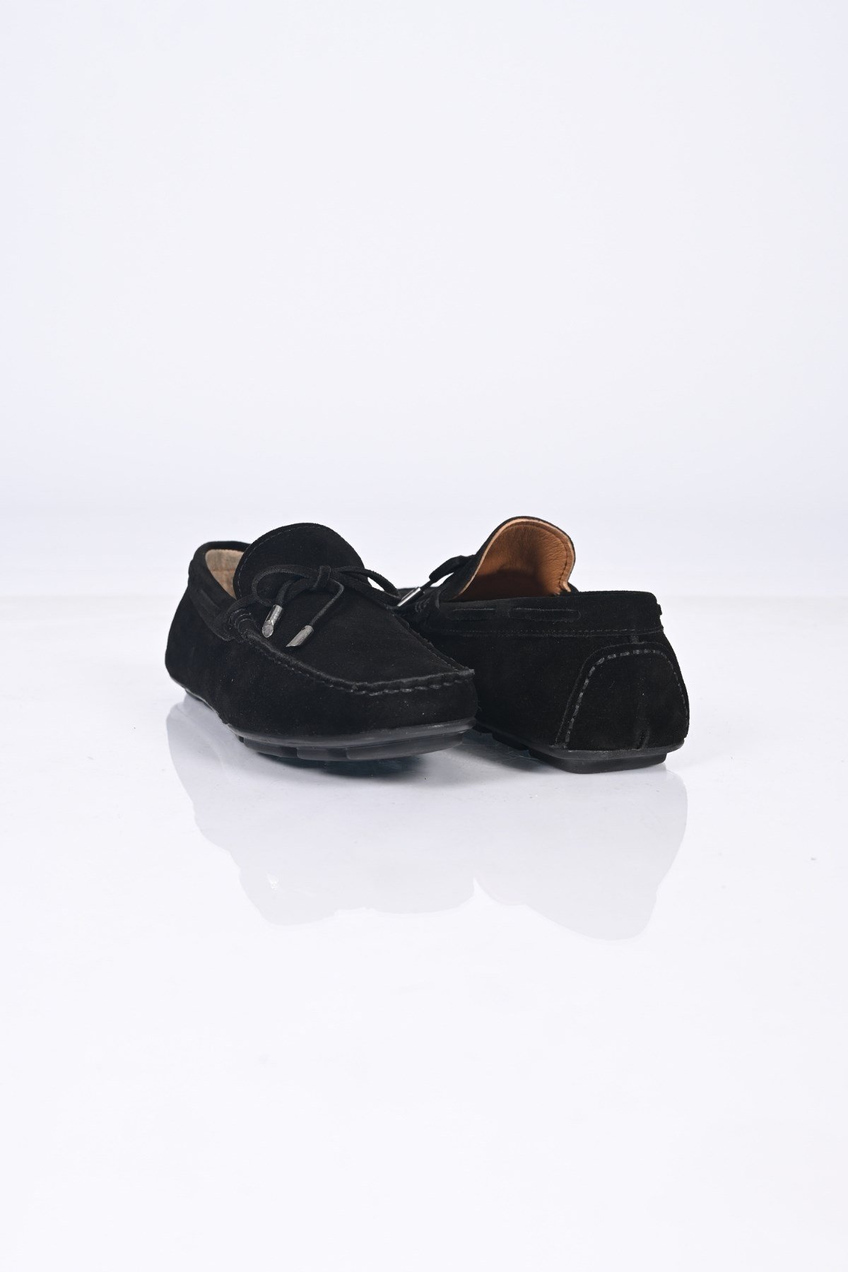 Bestello Bağcıksız Fiyonklu Poliüretan Taban Hakiki Deri Loafer 028-1041 Erkek Ayakkabı028-1041_SIYAH SUET_40Loafer