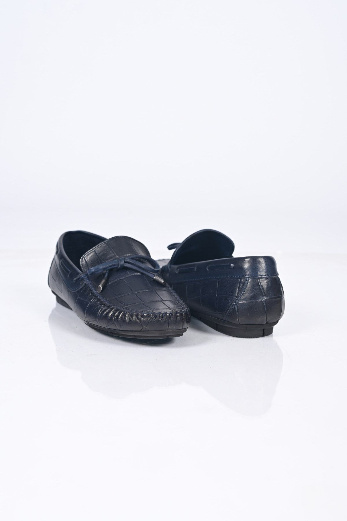Bestello Bağcıksız Fiyonklu Poliüretan Taban Hakiki Deri Loafer 028-2068-26Y Erkek Ayakkabı028-2068-26Y_LACI KROKO_39Loafer