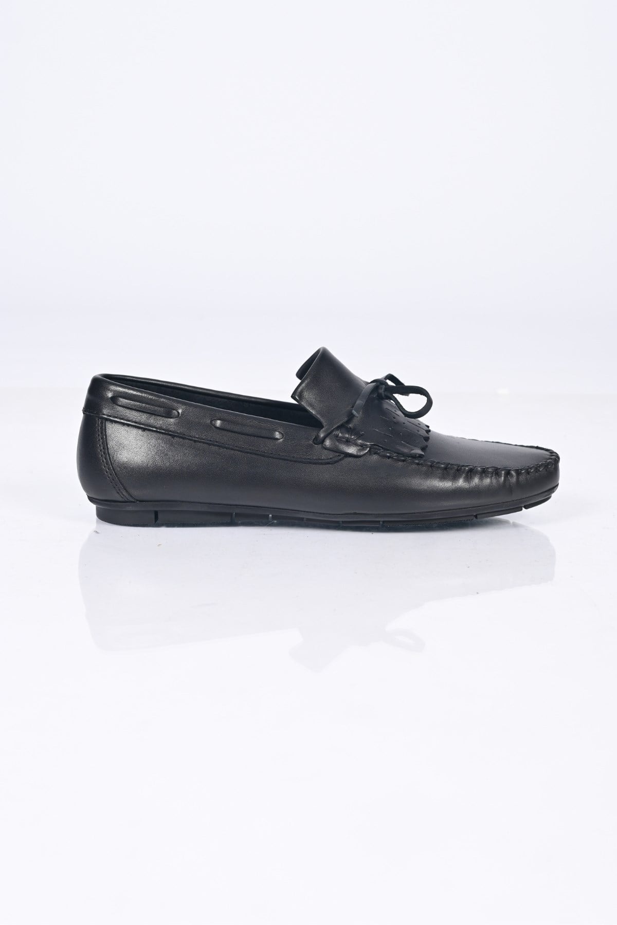Bestello Bağcıksız Fiyonklu Poliüretan Taban Hakiki Deri Loafer 028-2060-26Y Erkek Ayakkabı028-2060-26Y_SIYAH_39Loafer