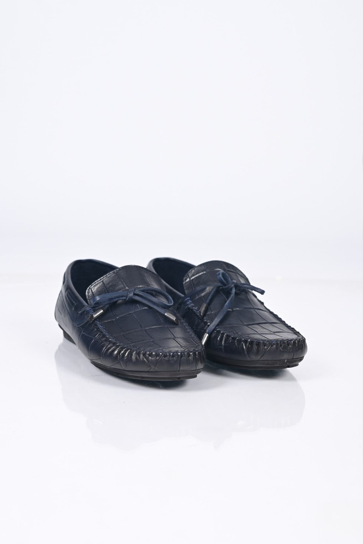 Bestello Bağcıksız Fiyonklu Poliüretan Taban Hakiki Deri Loafer 028-2068-26Y Erkek Ayakkabı028-2068-26Y_LACI KROKO_39Loafer