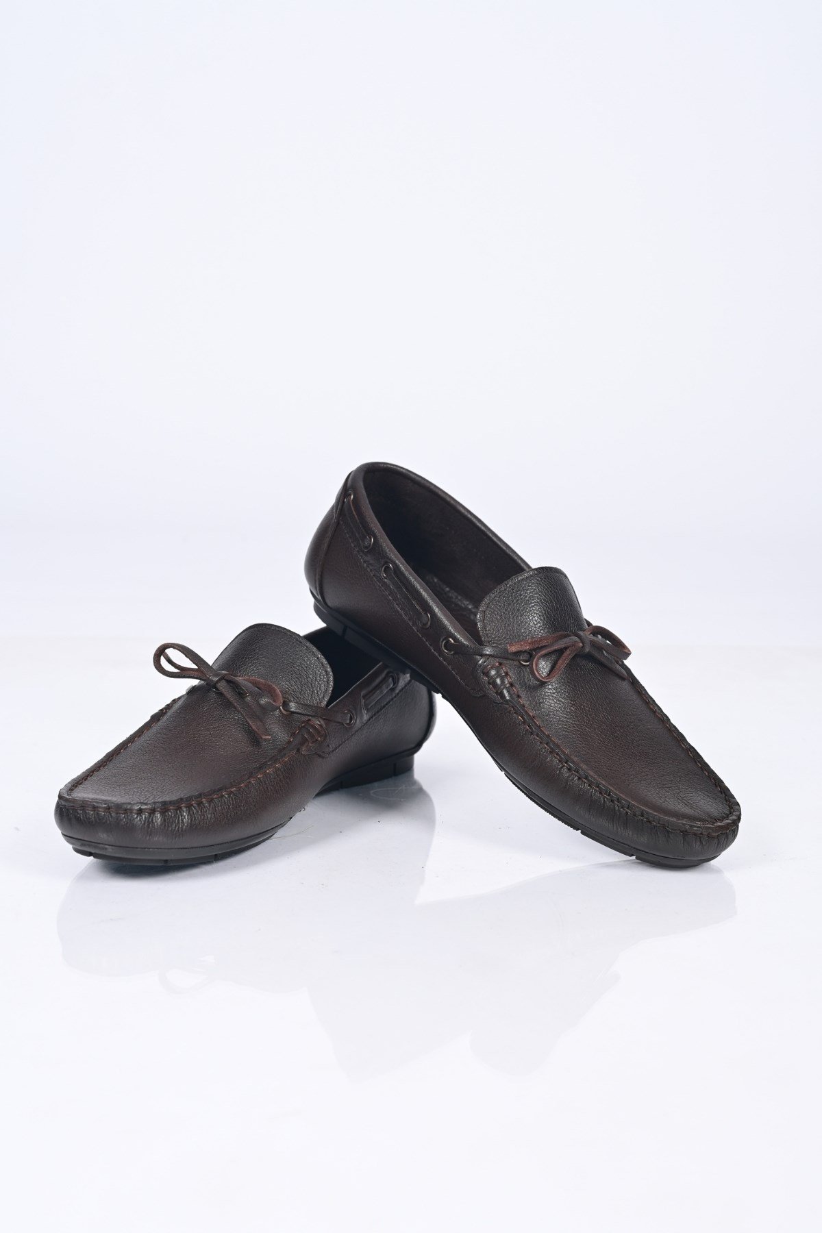 Bestello Bağcıksız Fiyonklu Poliüretan Taban Hakiki Deri Loafer 028-2088-26Y Erkek Ayakkabı028-2088-26Y_KAHVE FLOT_39Loafer