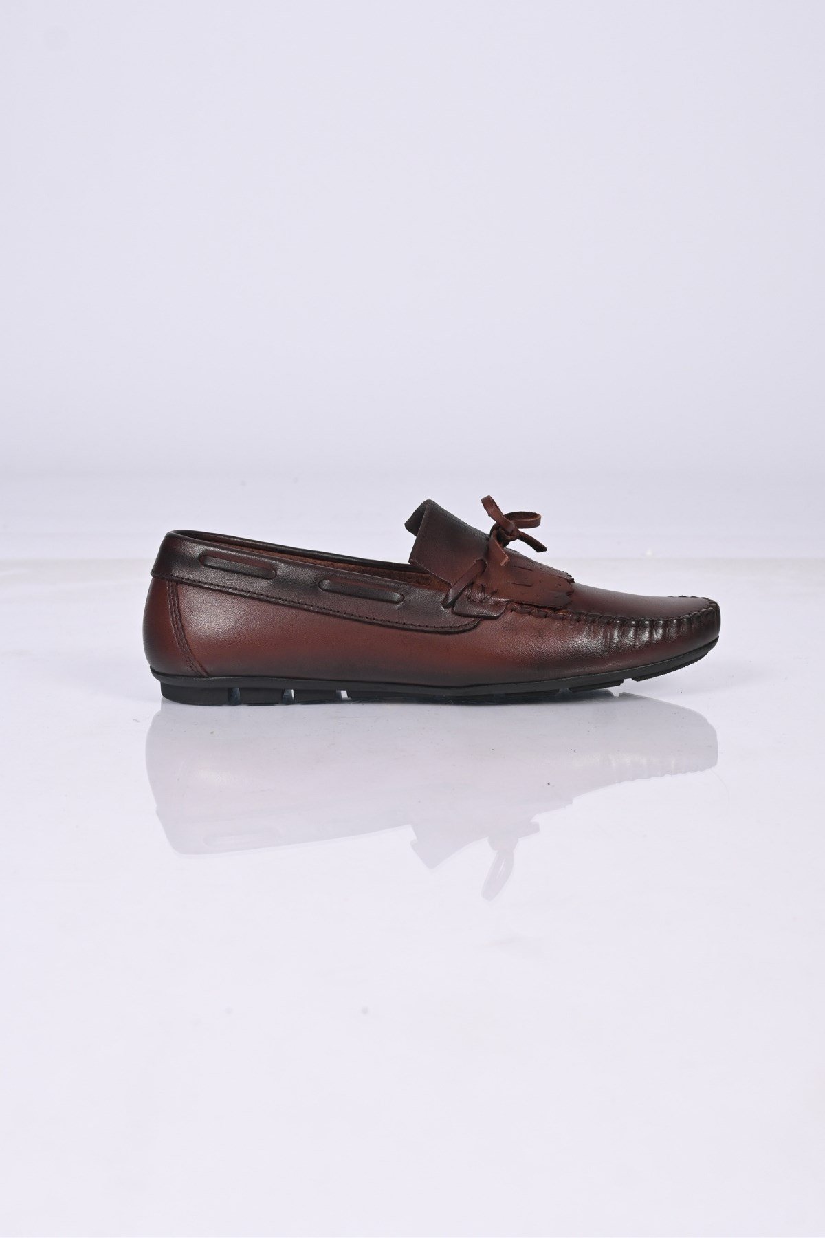 Bestello Bağcıksız Fiyonklu Poliüretan Taban Hakiki Deri Loafer 028-2060-26Y Erkek Ayakkabı028-2060-26Y_KAHVE_39Loafer