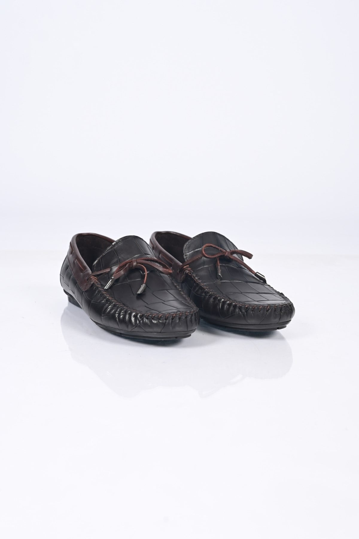 Bestello Bağcıksız Fiyonklu Poliüretan Taban Hakiki Deri Loafer 028-2068-26Y Erkek Ayakkabı028-2068-26Y_KAHVE KROK_39Loafer