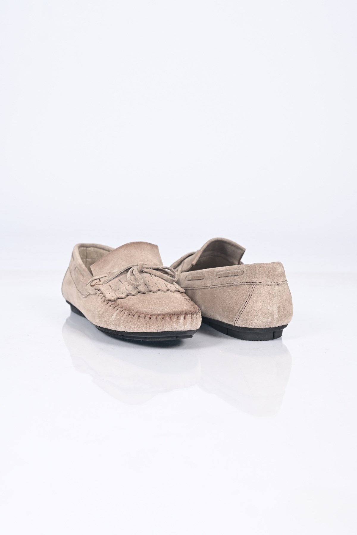 Bestello Bağcıksız Fiyonklu Poliüretan Taban Hakiki Deri Loafer 028-2065 Erkek Ayakkabı028-2065_VIZON SUET_39Loafer