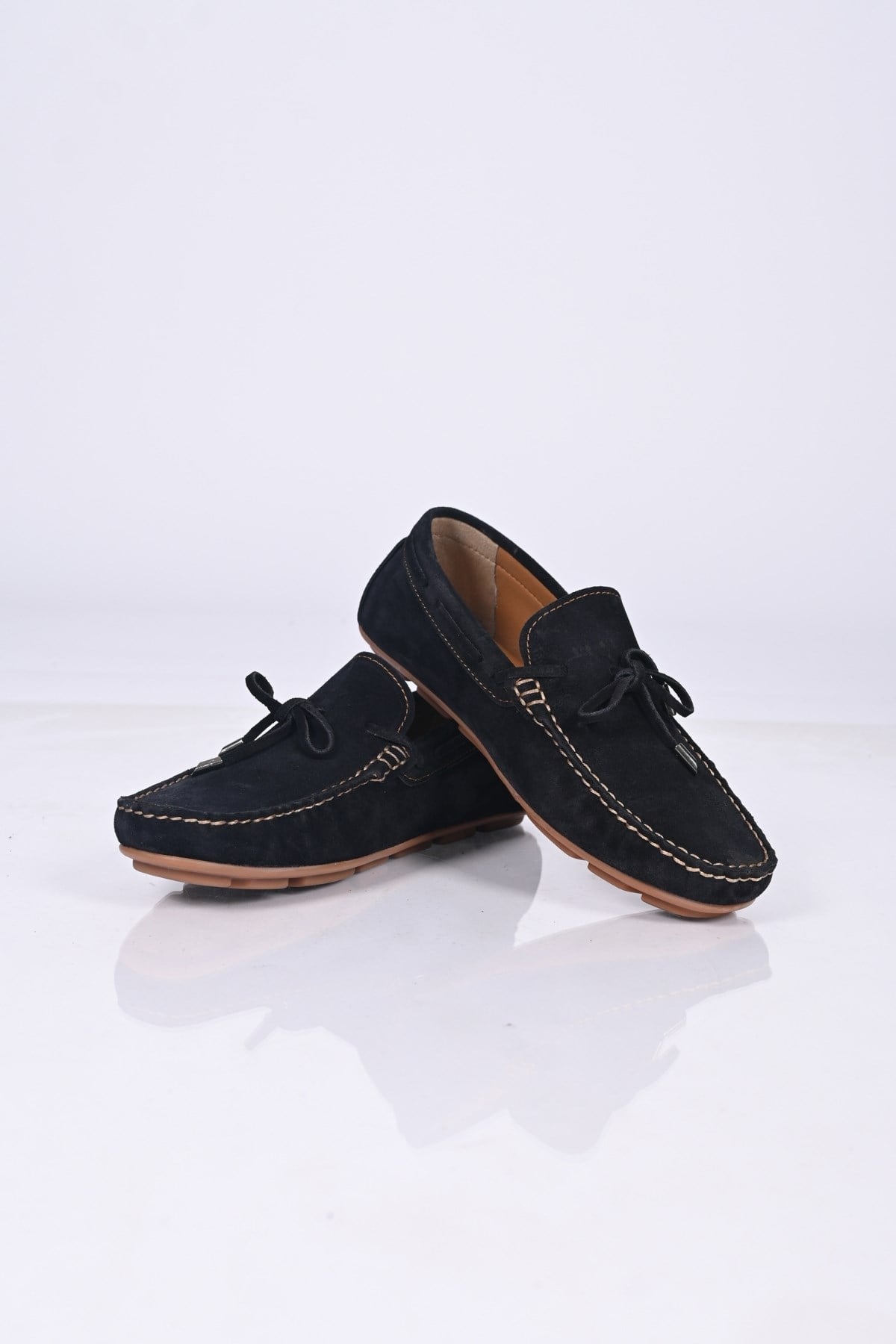 Bestello Bağcıksız Fiyonklu Poliüretan Taban Hakiki Deri Loafer 028-1041 Erkek Ayakkabı028-1041_LACI SUET_40Loafer