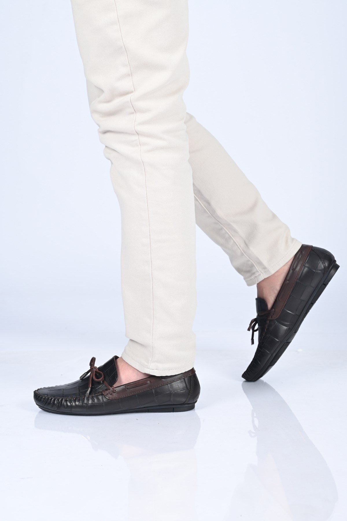 Bestello Bağcıksız Fiyonklu Poliüretan Taban Hakiki Deri Loafer 028-2068-26Y Erkek Ayakkabı028-2068-26Y_KAHVE KROK_39Loafer