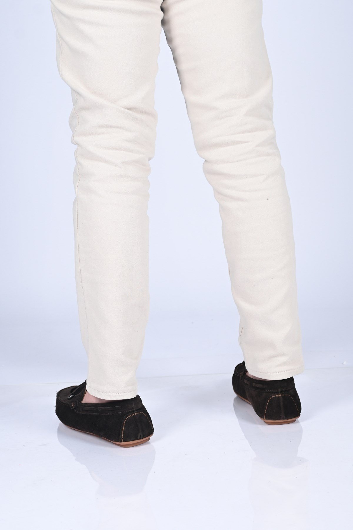 Bestello Bağcıksız Fiyonklu Poliüretan Taban Hakiki Deri Loafer 028-1041 Erkek Ayakkabı028-1041_KAHVE SUET_40Loafer