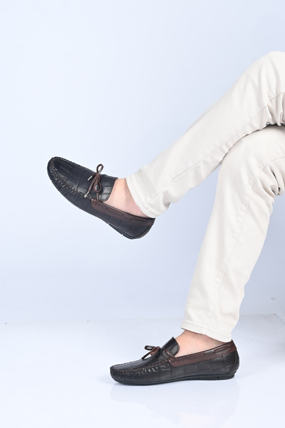 Bestello Bağcıksız Fiyonklu Poliüretan Taban Hakiki Deri Loafer 028-2068-26Y Erkek Ayakkabı028-2068-26Y_KAHVE KROK_39Loafer