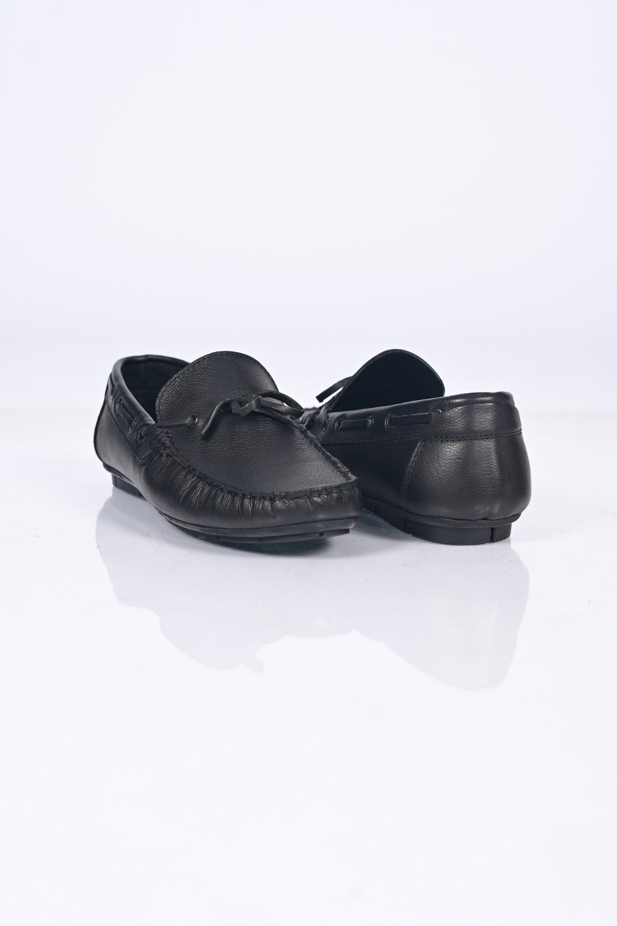 Bestello Bağcıksız Fiyonklu Poliüretan Taban Hakiki Deri Loafer 028-2088-26Y Erkek Ayakkabı028-2088-26Y_SIYAH FLOT_39Loafer