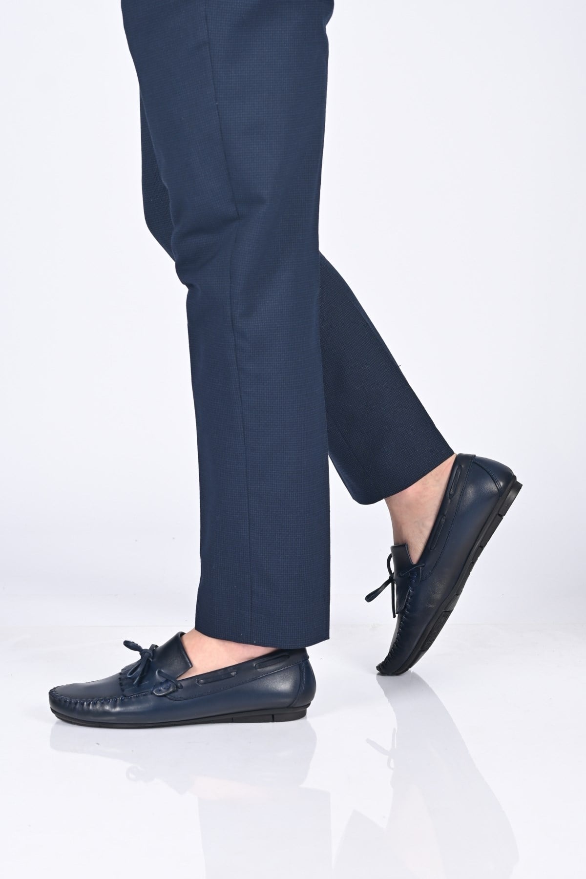 Bestello Bağcıksız Fiyonklu Poliüretan Taban Hakiki Deri Loafer 028-2060-26Y Erkek Ayakkabı028-2060-26Y_LACI_39Loafer