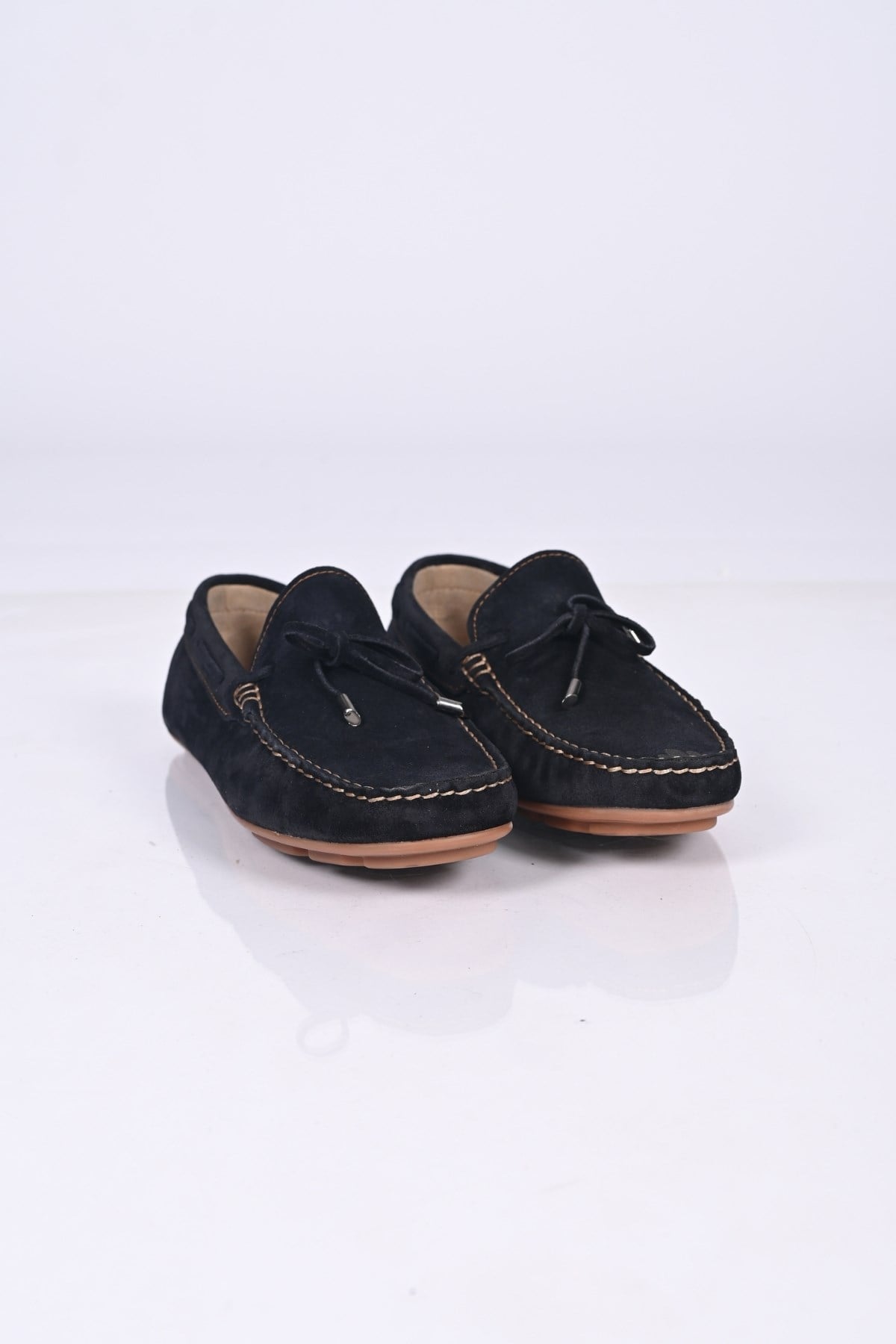 Bestello Bağcıksız Fiyonklu Poliüretan Taban Hakiki Deri Loafer 028-1041 Erkek Ayakkabı028-1041_LACI SUET_40Loafer