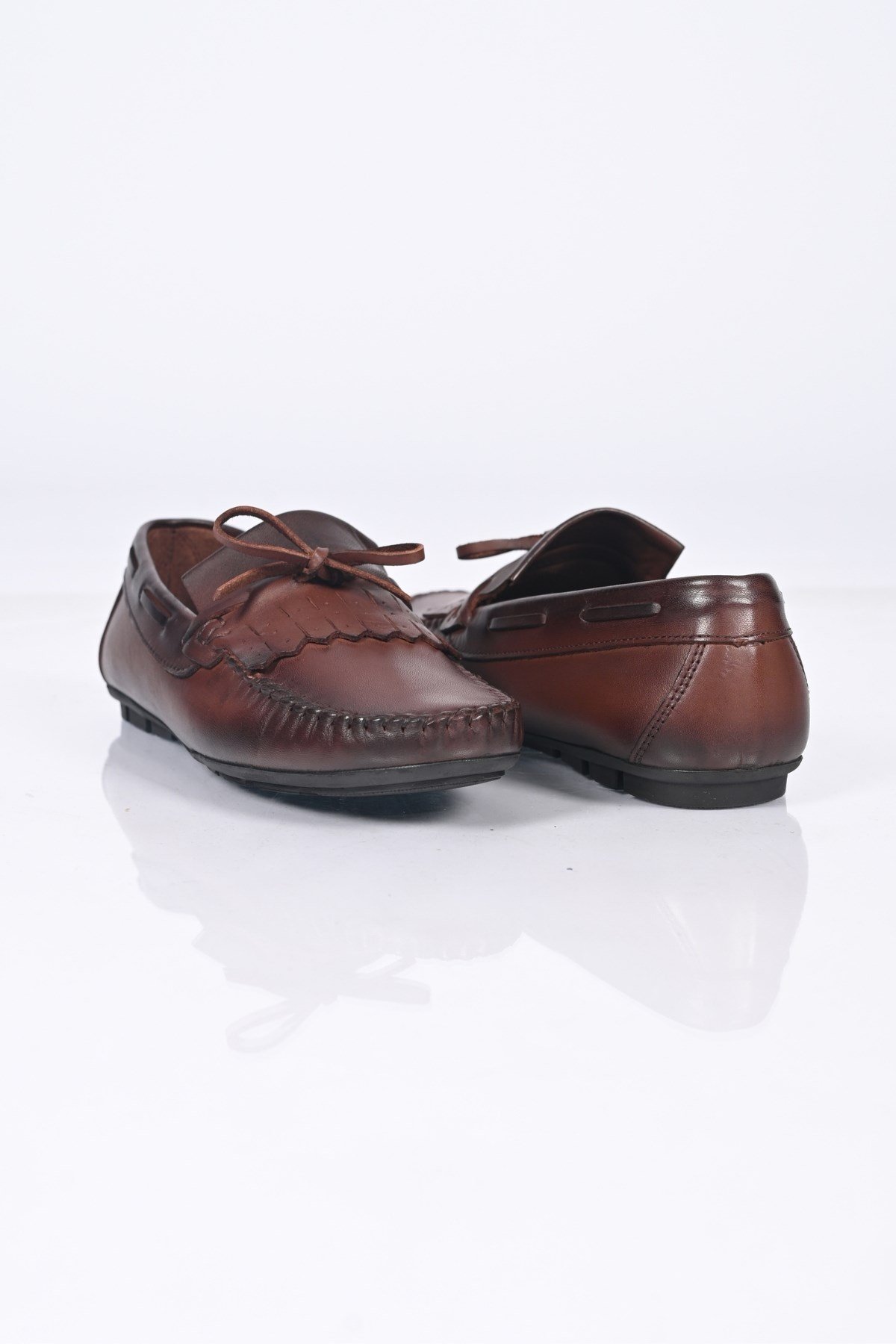 Bestello Bağcıksız Fiyonklu Poliüretan Taban Hakiki Deri Loafer 028-2060-26Y Erkek Ayakkabı028-2060-26Y_KAHVE_39Loafer