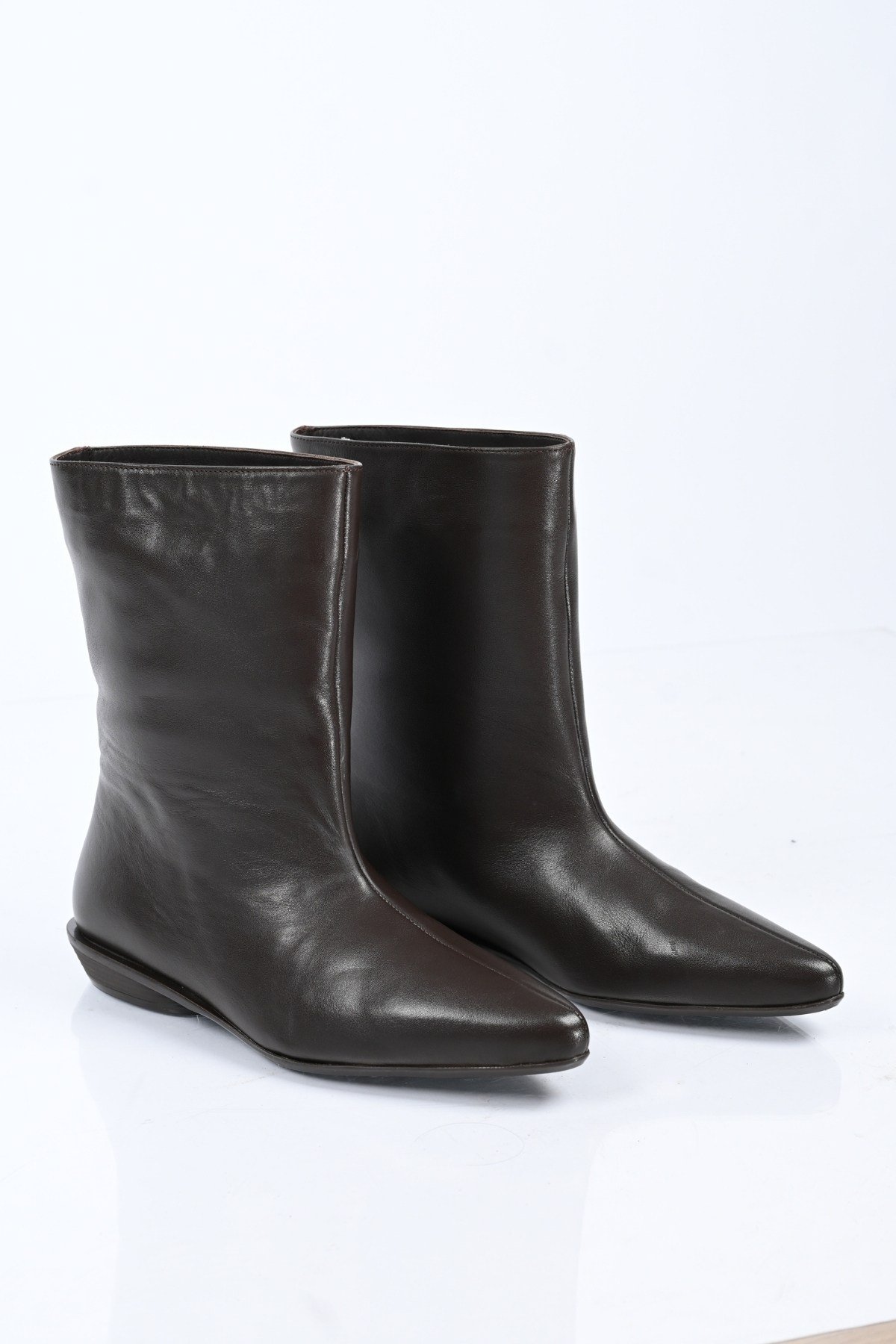 Bestello Bağcıksız Hakiki Deri Casual Bot 336-01285 Kadın Bot336-01285_KAHVE_36Casual Boots