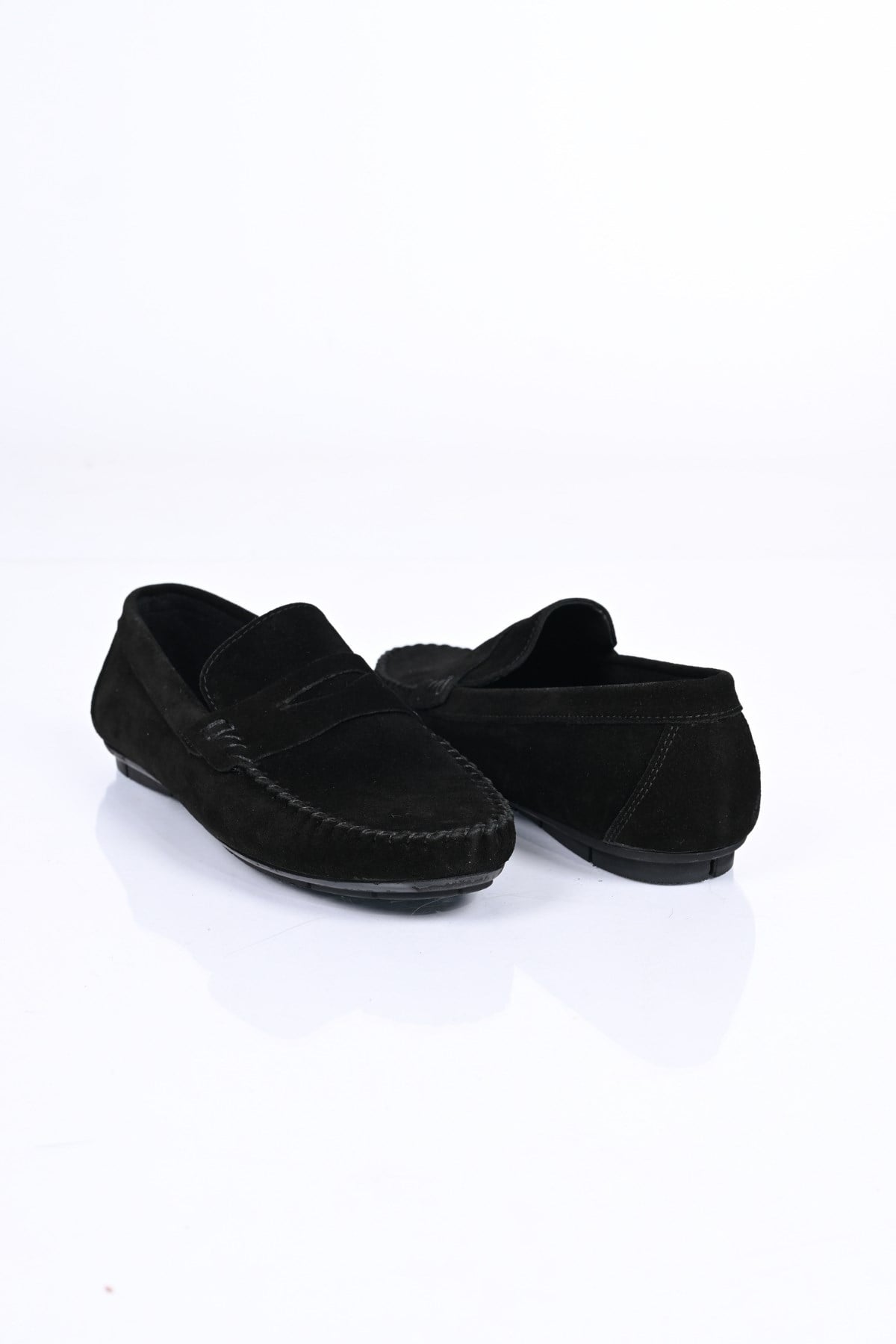 Bestello Bağcıksız Hakiki Deri Loafer 028-2020 Erkek Ayakkabı028-2020_SIYAH SUET_39Loafers