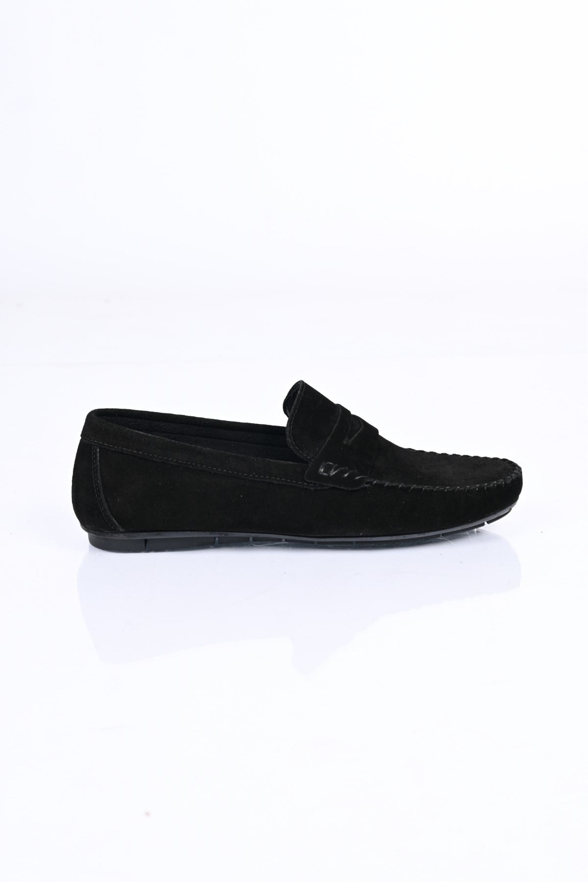 Bestello Bağcıksız Hakiki Deri Loafer 028-2020 Erkek Ayakkabı028-2020_SIYAH SUET_39Loafers