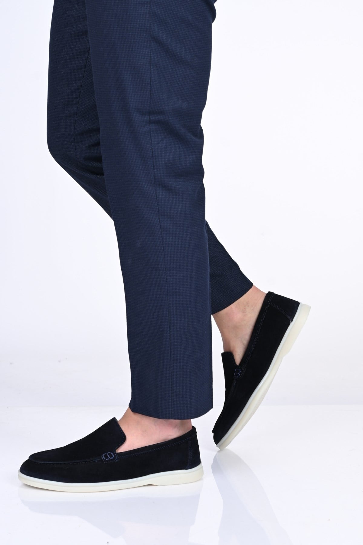 Bestello Bağcıksız Kauçuk Taban Hakiki Deri Loafer 028-2000 Erkek Ayakkabı028-2000_LACI SUET_39Loafers