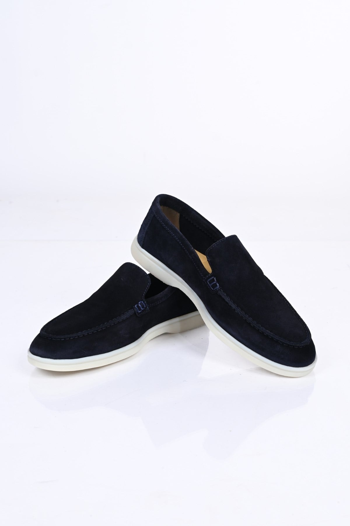 Bestello Bağcıksız Kauçuk Taban Hakiki Deri Loafer 028-2000 Erkek Ayakkabı028-2000_LACI SUET_39Loafers
