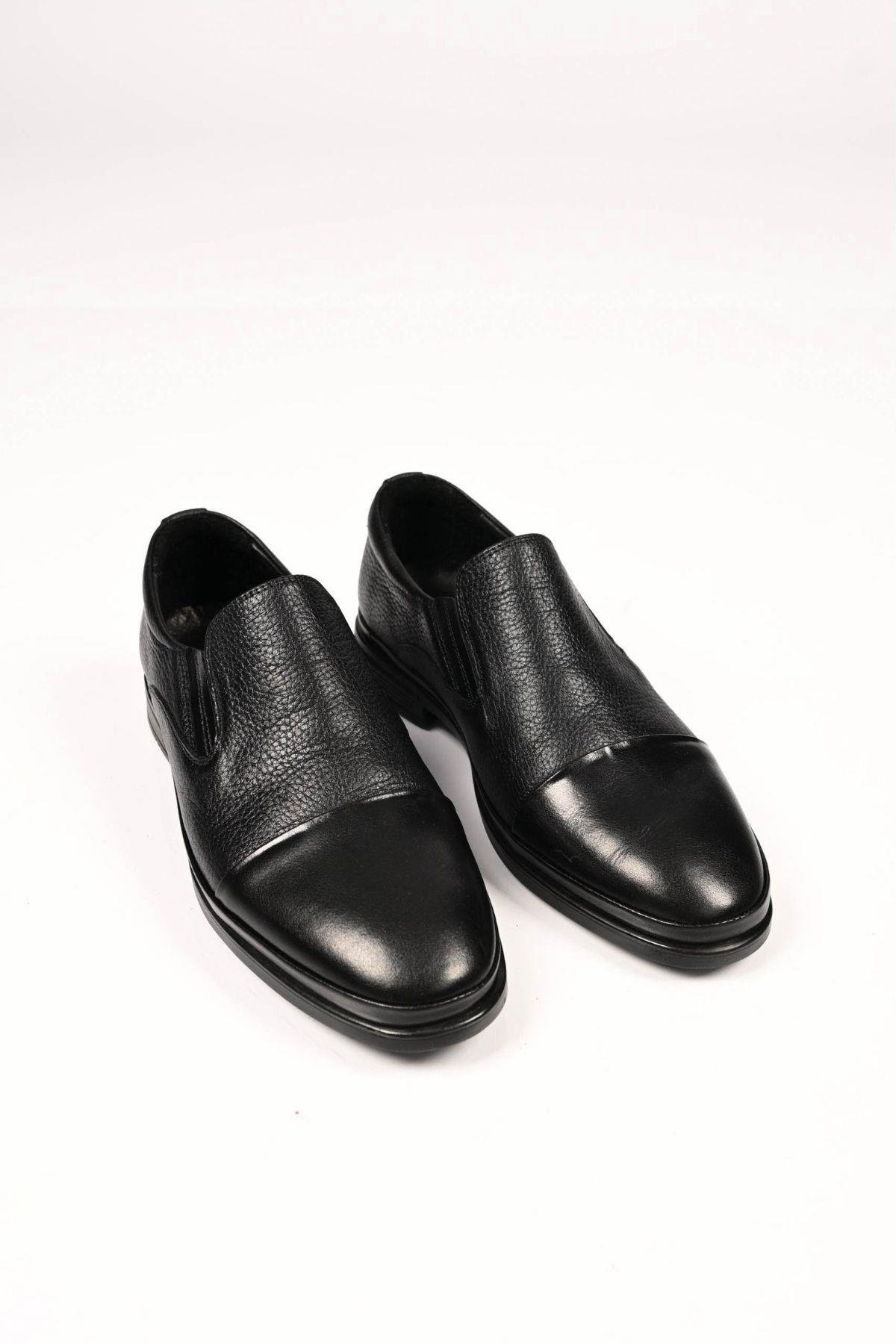 Bestello Bağcıksız Kauçuk Taban Hakiki Deri Comfort Ayakkabı 333-1948 Erkek Ayakkabı333-1948_SIYAH_39Casuals