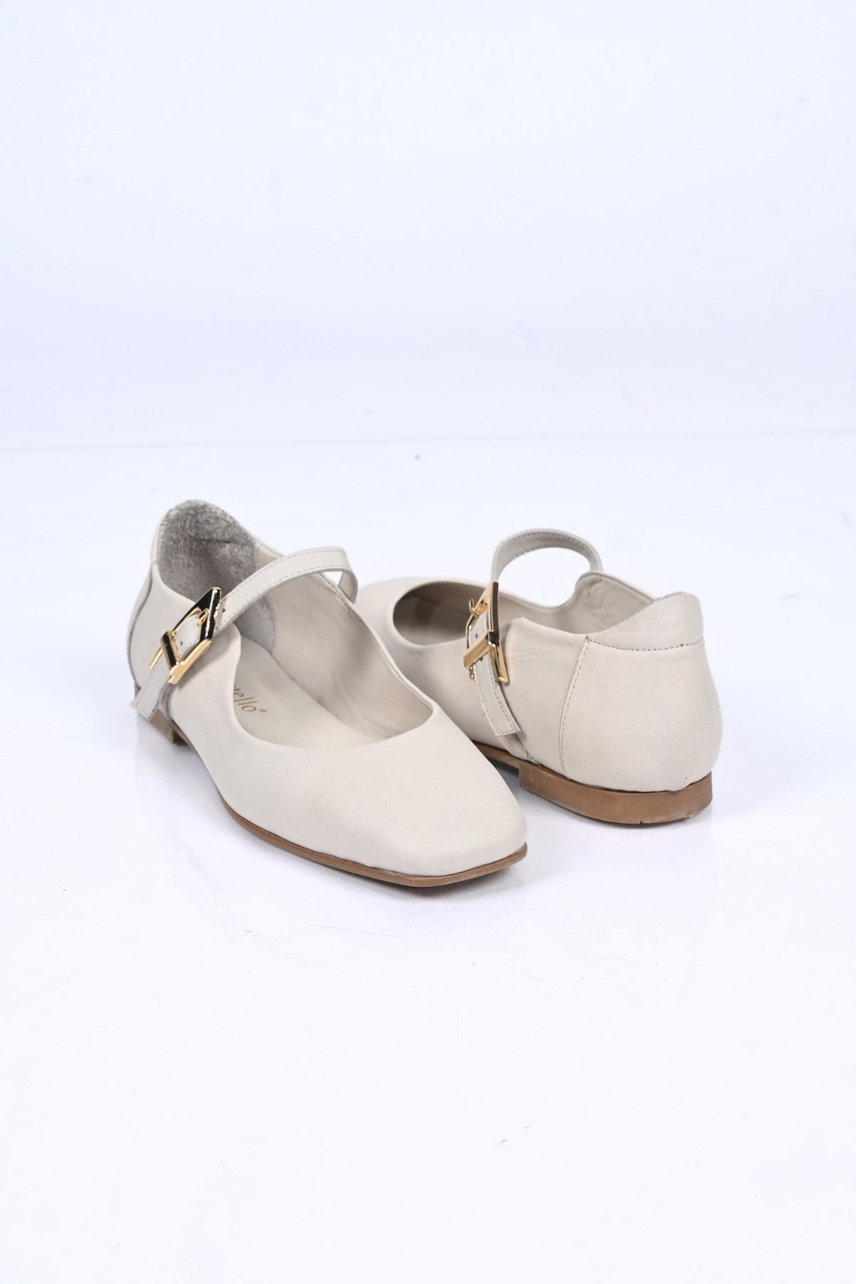 Bestello Bağcıksız Kemer Tokalı Neolit Taban Hakiki Deri Babet 342-050 Kadın Babet342-050_BEJ_35Loafers & Moccasins 